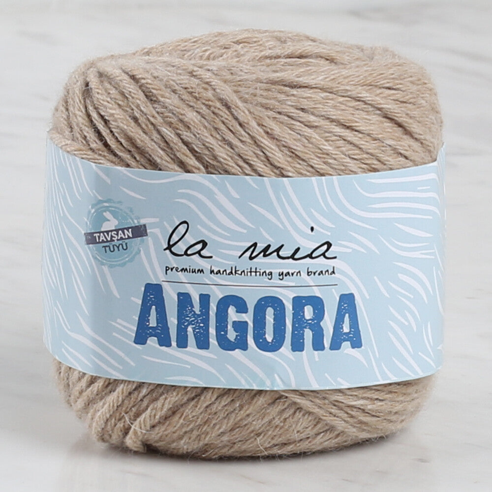 La Mia Angora 50gr Açık Kahve El Örgü İpi - L098